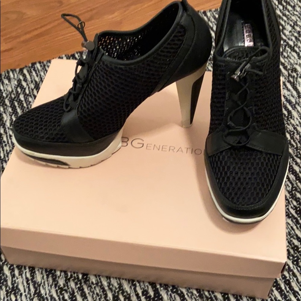 BCBG platform heels